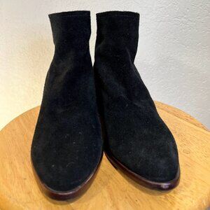 ANTONIO MELANI Black Suede Ankle Boots